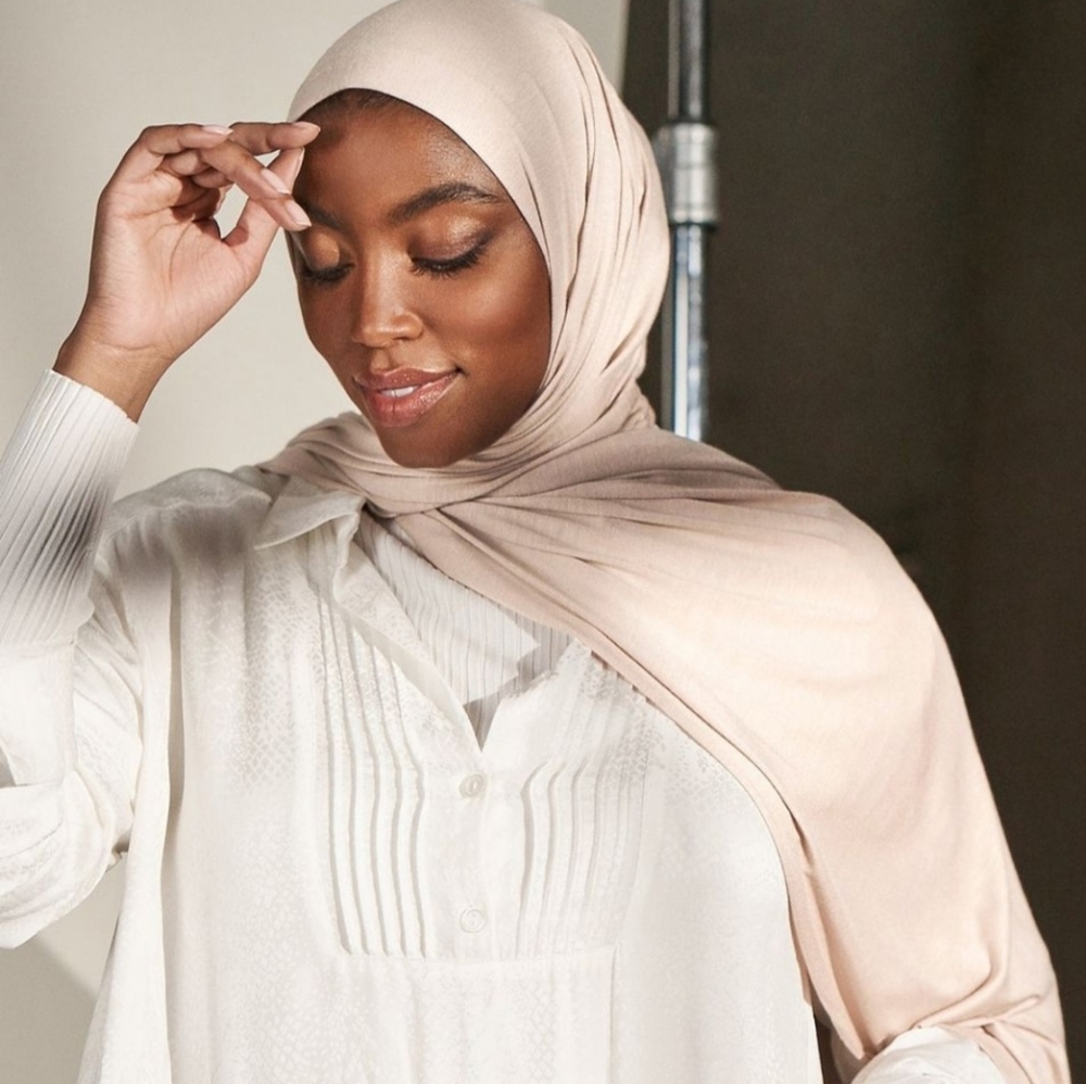 Jersey Cotton Solid Hijab Scarf Long Muslim Shawl Stretchy Soft Turban Wrap - Picture 9 of 11